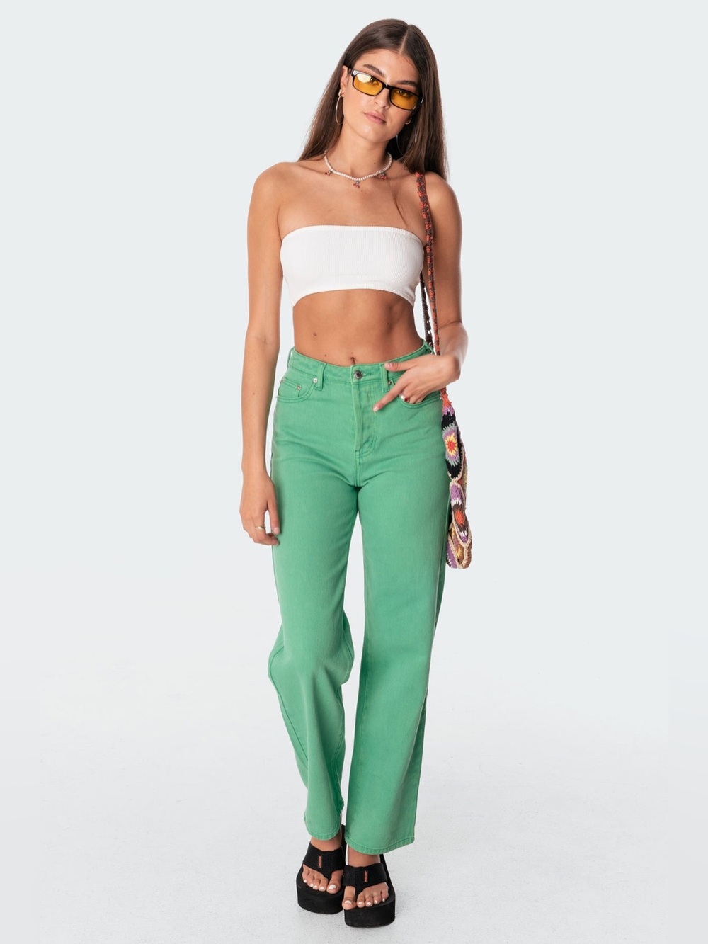 Edikted Willa wide leg Jeans